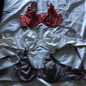 Unlined underwire T-shirt bras